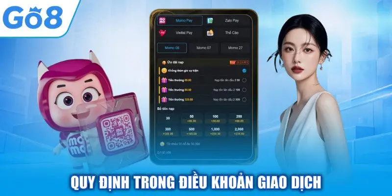 Quy định trong điều khoản giao dịch